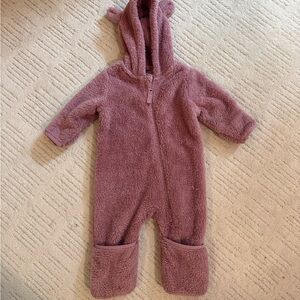 Hanna Andersson Plush Purple Kids Footie